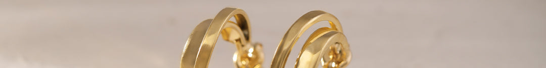 Gold Layered Hoops, 10K Solid Gold-1