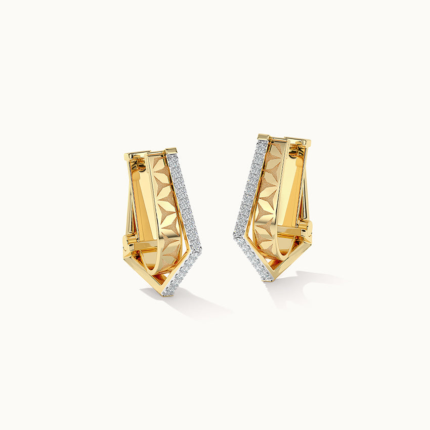 アクセサリー Engraved Hoop Earring (Single) 81VRjYVkhuL._UY1000_.jpg