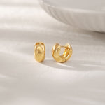 Chunky Small Hoops, 14K Gold Vermeil-1