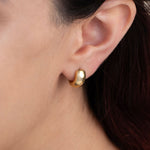 Chunky Small Hoops, 14K Gold Vermeil-2