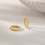 Beaded Hoops, 14K Gold Vermeil-4