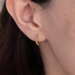 Beaded Hoops, 14K Gold Vermeil-2
