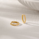 Beaded Hoops, 14K Gold Vermeil-1