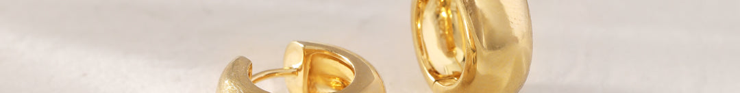 Chunky Medium Hoops, 14K Gold Vermeil-1