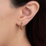 Classic Tube Hoops, 14K Gold Vermeil-2