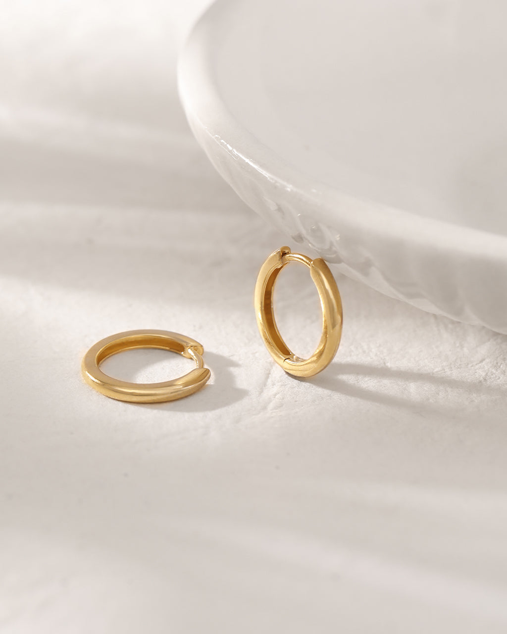 Classic Tube Hoops, 14K Gold Vermeil-4