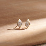 Bloom Diamond Stud, 14K Solid Gold, 1/2 ct Lab Grown Diamond-1