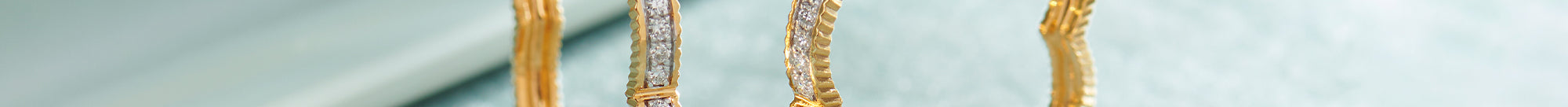 Minimal Floral Hoops, 14K Gold Vermeil, 1/3 ct Lab Grown Diamond-1