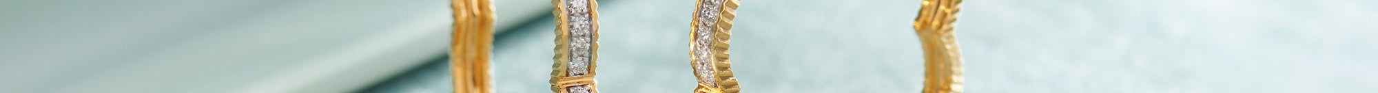 Minimal Floral Hoops, 14K Solid Gold, 1/3 ct Lab Grown Diamond-1