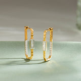 Duo Shine Hoops, 14K Gold Vermeil, 1/2 ct Lab Grown Diamond-9