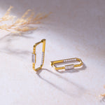 Duo Shine Hoops, 14K Solid Gold, 1/2 ct Lab Grown Diamond-8