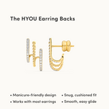 3 Line Diamond Hoops