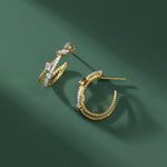 Starlit Diamond Hoops, 14K Gold Vermeil, 1/3 ct Lab Grown Diamond-5