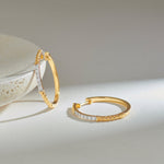 Twisted Round Diamond Hoops, 14K Solid Gold, 1/3 ct Lab Grown Diamond-6