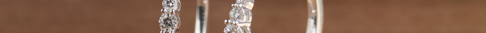 Round Graduated Solitaire Earrings, Sterling Silver, 3/4 ct Lab Grown Diamond-1