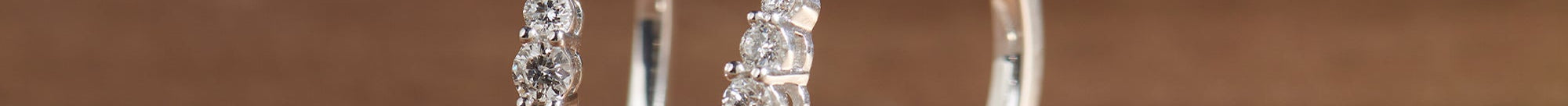 Round Graduated Solitaire Earrings, Sterling Silver, 3/4 ct Lab Grown Diamond-1