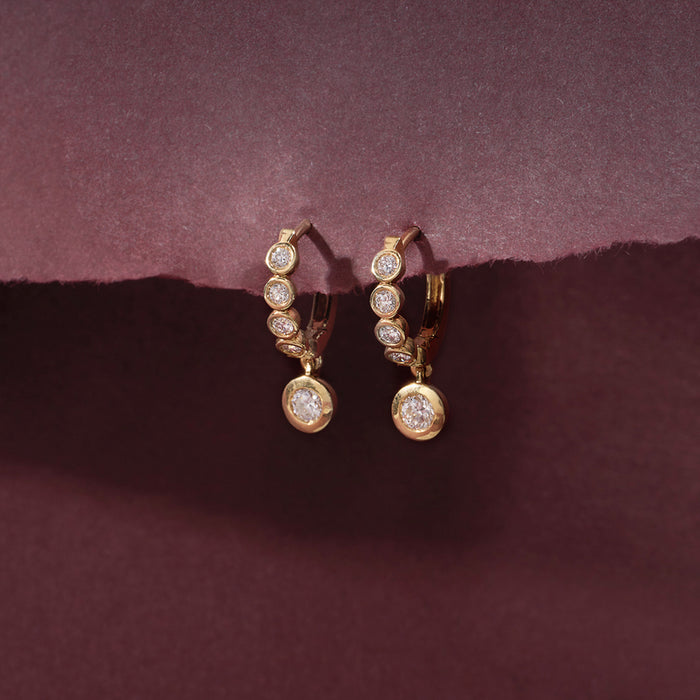 Luster Diamond Hoops