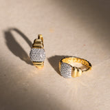 Diamond Ember Hoops