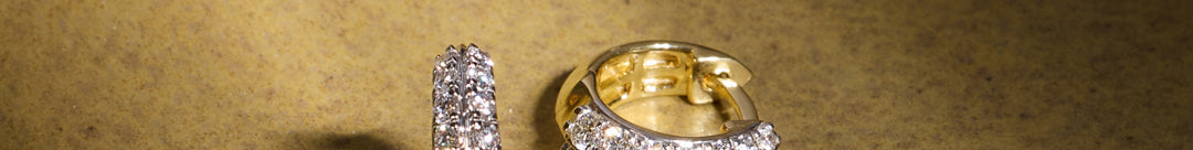 Edgy Sparkle Small Diamond Hoops