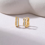 Soft Curve Diamond Hoops