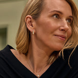 Soft Curve Diamond Hoops