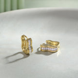 Soft Curve Diamond Hoops