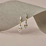 Dancing Petal Diamond Hoops