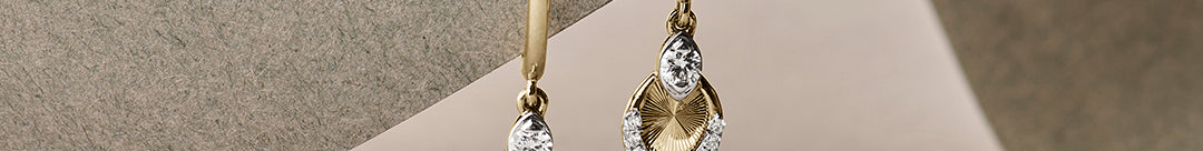 Dancing Petal Diamond Hoops