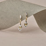 Dancing Petal Diamond Hoops