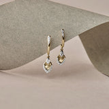 Dancing Petal Diamond Hoops