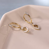 Dancing Petal Diamond Hoops