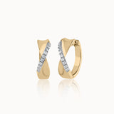 Twist Of Brilliance Diamond Hoops