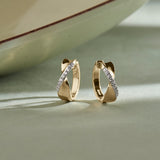 Twist Of Brilliance Diamond Hoops