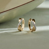 Twist Of Brilliance Diamond Hoops
