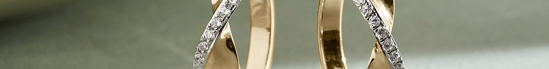 Twist Of Brilliance Diamond Hoops