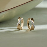 Twist Of Brilliance Diamond Hoops