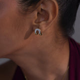 Shining Arc Diamond Hoops
