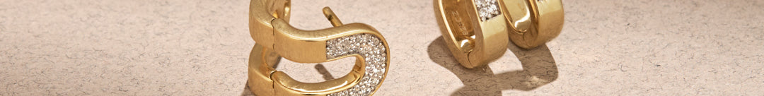 Shining Arc Diamond Hoops