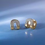 Shining Arc Diamond Hoops