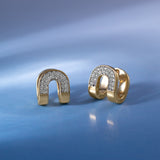Shining Arc Diamond Hoops