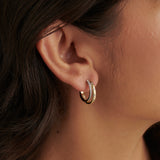 Dual Radiance Diamond Hoops