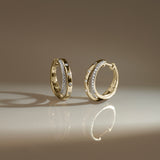 Dual Radiance Diamond Hoops