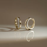 Dual Radiance Diamond Hoops