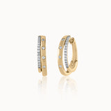 Dual Radiance Diamond Hoops