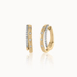 Dual Radiance Diamond Hoops
