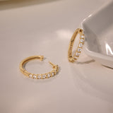 Lumina Classic Diamond Hoops