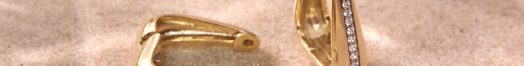 Bold Tri Diamond Hoop Earrings