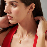 Crossline Diamond Hoops