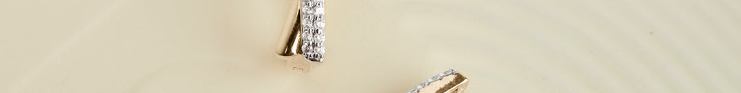 Crossline Diamond Hoops