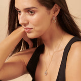 Link Diamond Gleam Hoops